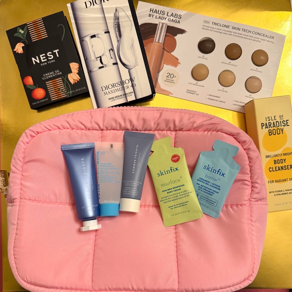 Sephora Bundle: Cosmetic Bag with Samples